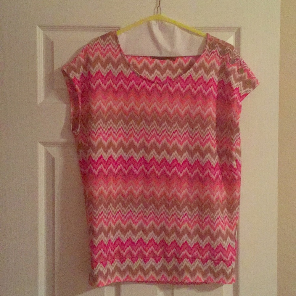 The Limited Chevron Sleeveless Blouse